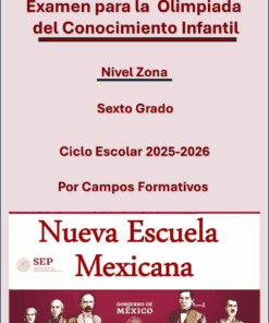 EXAMEN PARA LA OLIMPIADA DEL CONOCIMIENTO 2026 NIVEL ZONA + REFUERZO MATEMÁTICAS