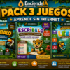 TRILOGÍA EDUTECH: CUÉNTALO + LÉELO + ESCRÍBELO | 3 JUEGOS EDUCATIVOS INTERACTIVOS PARA PRIMARIA