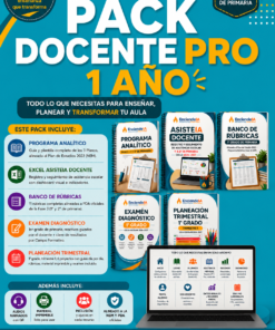 PACK DOCENTE PRO 1.º AÑO | 5 RECURSOS ESENCIALES PARA EL TRABAJO DOCENTE