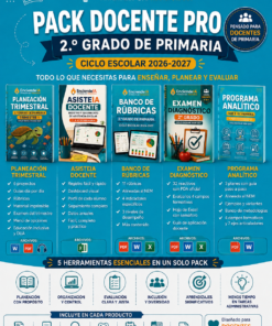 PACK DOCENTE PRO — 2.º GRADO DE PRIMARIA Ciclo Escolar 2026-2027