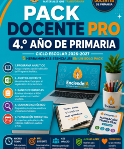 Pack Docente Pro 4.º Año | 5 Recursos para Docentes de Primaria | Ciclo 2026–2027