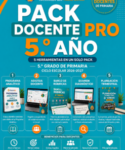 Pack Docente Pro 5.º Año | Planeación, Evaluación y Herramientas Docentes 2026-2027