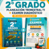 PACK PREMIUM 2.º GRADO: PLANEACIÓN TRIMESTRAL + EXAMEN DIAGNÓSTICO | CICLO 2026-2027