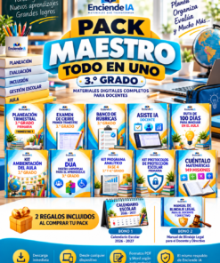Pack Maestro Todo en Uno 3.º Grado de Primaria | Materiales Digitales para Docentes 2026-2027