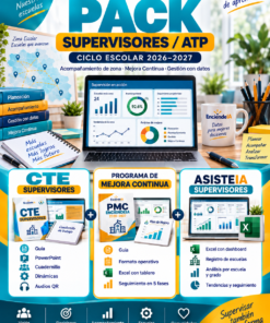 PACK SUPERVISORES / ATP ENCIENDEIA | ASISTEIA Supervisor + CTE Supervisión + Programa de Mejora Continua + 2 REGALOS | Herramientas Digitales 2026-2027