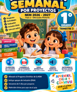 Planeación Semanal Nem 1.º de Primaria · Trimestre 2 · El Diario de Nuestra Semilla | STEAM
