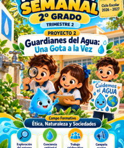 Planeación Semanal Nem 2.º de Primaria · Trimestre 2 · Guardianes del Agua | STEAM