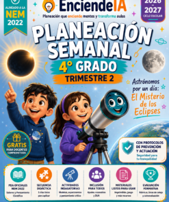 Planeación Semanal 4.º de Primaria · Trimestre 2 · El Misterio de los Eclipses | NEM 2026-2027 · STEAM