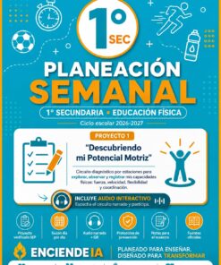 Planeación Semanal 1° Secundaria NEM — Educación Física — Proyecto "Descubriendo mi Potencial Motriz" — Trimestre 1 (Editable)