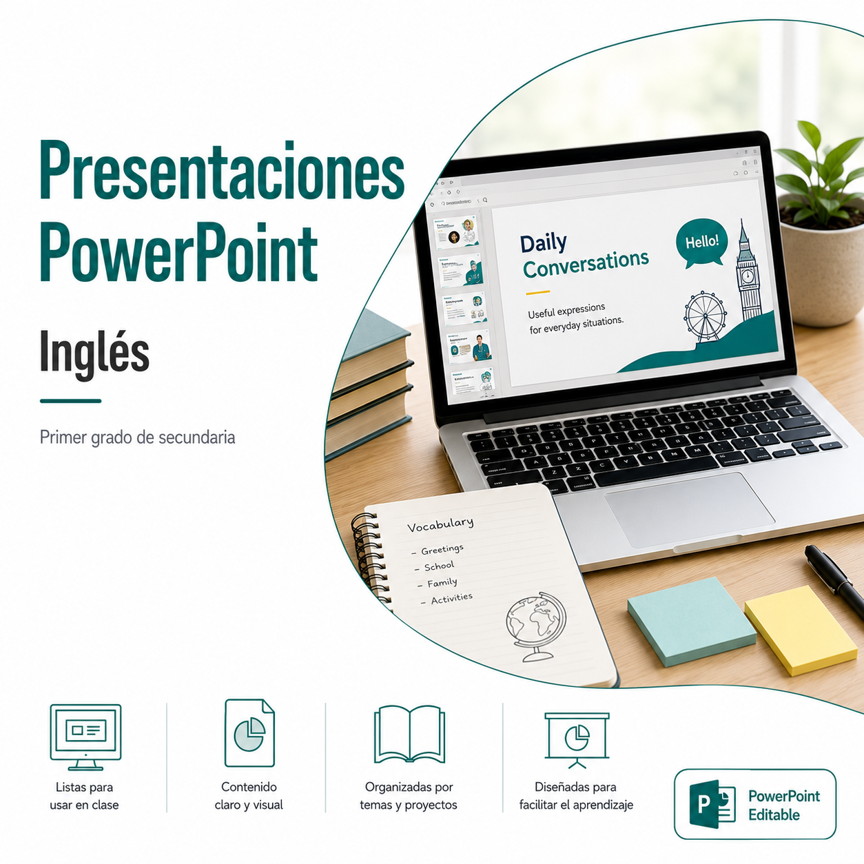 PowerPoints para Inglés 1° Secundaria NEM 2026-2027 | Presentaciones por Proyectos 1 PowerPoints para Inglés 1° Secundaria NEM 2026-2027 | Presentaciones por Proyectos