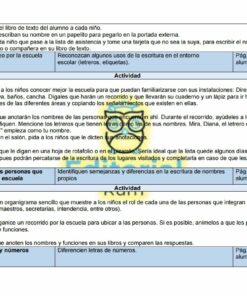 Un documento con texto dividido en trimestres denominado 