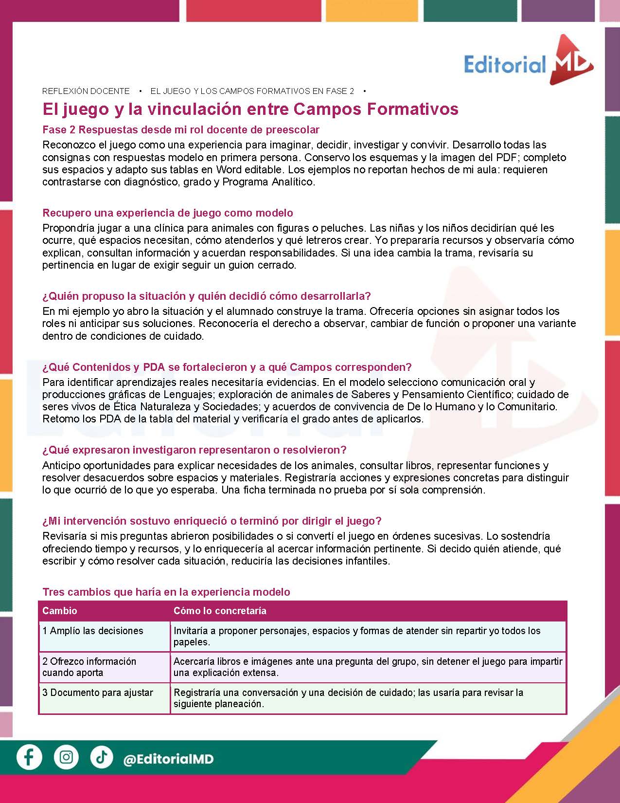 TEMA 2 CONTESTADO: El fortalecimiento de la exploración e investigación del mundo CTE 2026 - 2027 (EDUCACIÓN INICIAL) 8 Vista previa 2 de TEMA 2 CONTESTADO: Desarrollo del pensamiento científico a partir de la curiosidad y la exploración del entorno CTE 2026 - 2027 (PREESCOLAR)