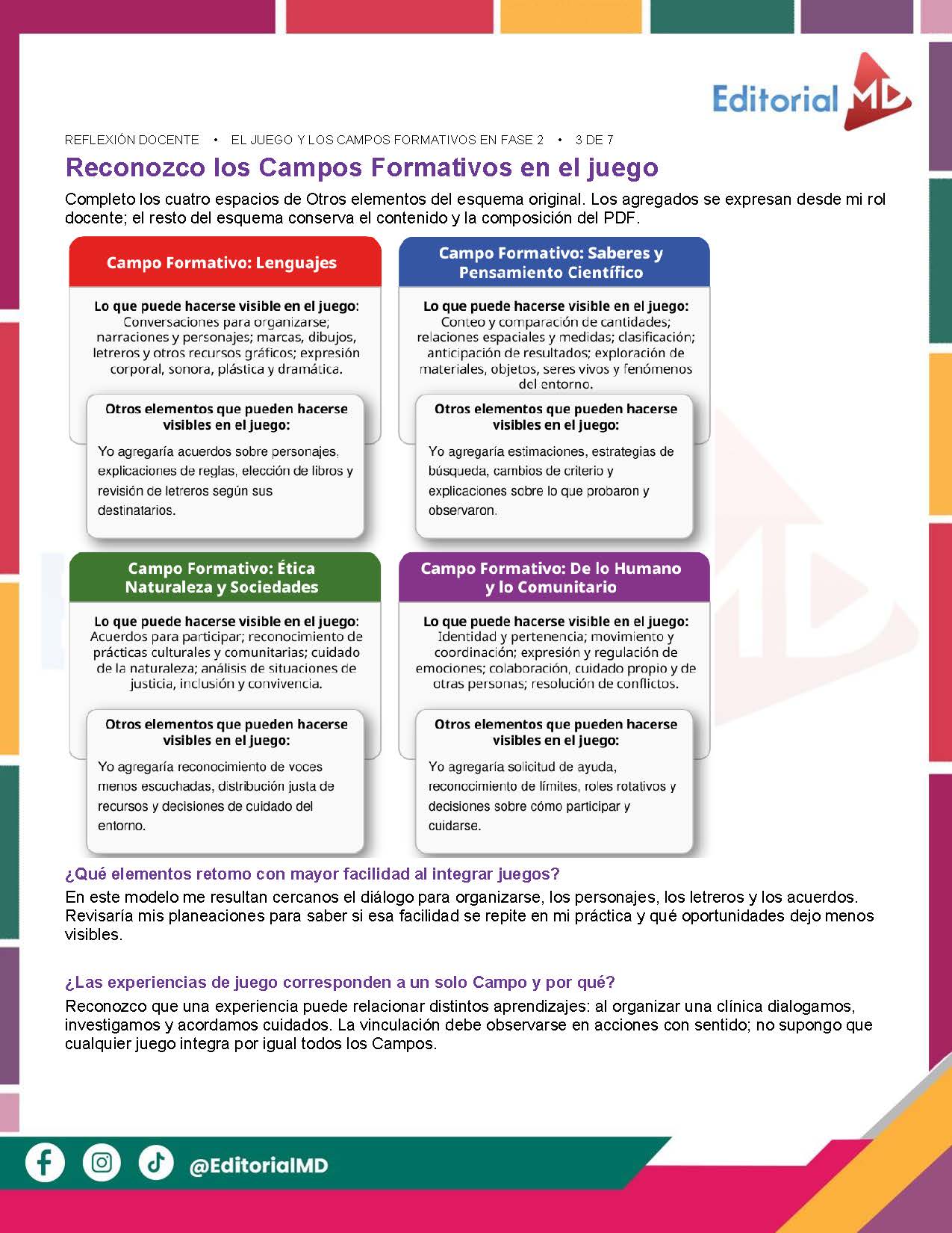 TEMA 2 CONTESTADO: El fortalecimiento de la exploración e investigación del mundo CTE 2026 - 2027 (EDUCACIÓN INICIAL) 5 Vista previa 3 de TEMA 2 CONTESTADO: Desarrollo del pensamiento científico a partir de la curiosidad y la exploración del entorno CTE 2026 - 2027 (PREESCOLAR)