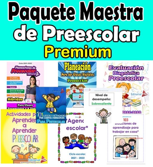 paquete maestra de preescolar