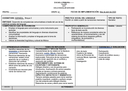 Paquete de Planeaciones 4° Primaria Tercer Período1