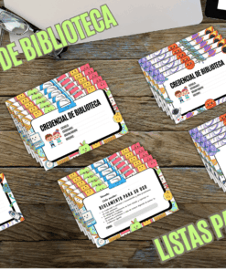 Mini-Pack: Credenciales de Biblioteca Listas para Imprimir
