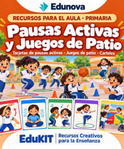 Pausas Activas y Juegos de Patio para Primaria | 40 Tarjetas, 30 Juegos, 12 Rutinas y Portal Interactivo