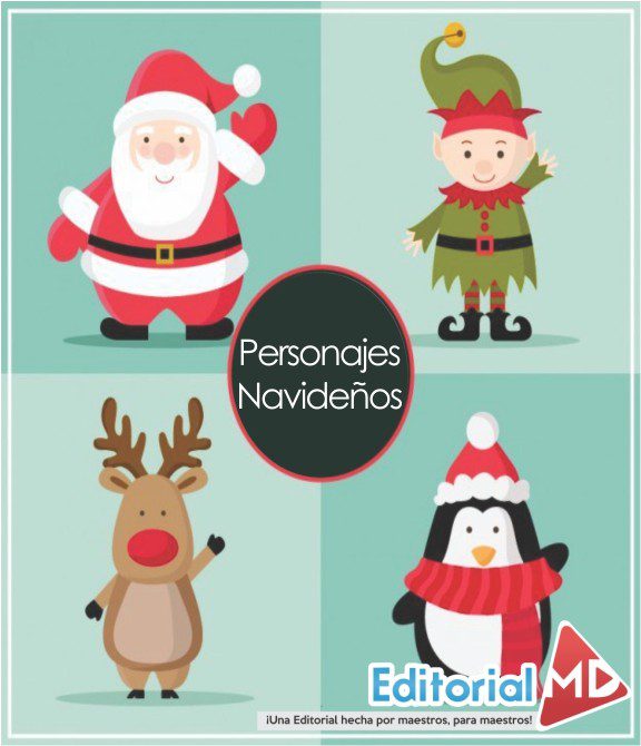 Personajes Navideños Para Niños de Primaria y preescolar 2020 Personajes Navideños Para Niños de Primaria y preescolar 2020