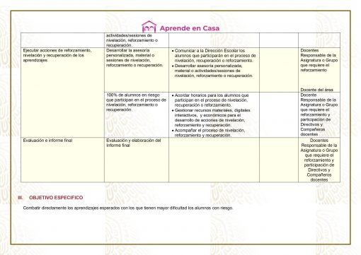 Plan de reforzamiento para Secundaria Generales, Técnicas y Telesecundaria, (3er Grado) 01