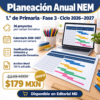 Planeación Anual NEM 1.° de Primaria · Fase 3 · Ciclo 2026–2027 (Word editable)