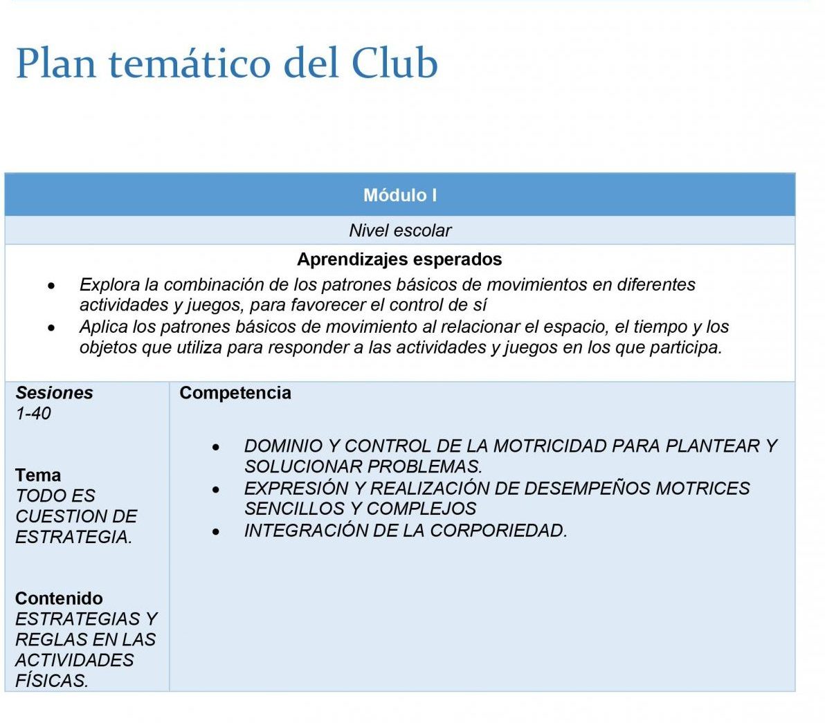 Planeacion Club EDUCACIÓN FÍSICA 01