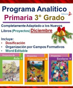 descargar planeacion tercer grado mes de diciembre
