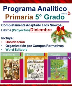 planeacion del mes de diciembre quinto grado