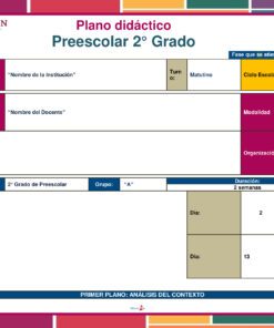Planeación Corazón de la Amistad para Preescolar 10 La Planeación Corazón de la Amistad para Preescolar es una colorida plantilla de 2º grado con secciones para la escuela, el profesor, la duración y fechas flexibles. Sus vibrantes cuadros rojos, azules y amarillos mejoran la claridad y la organización.