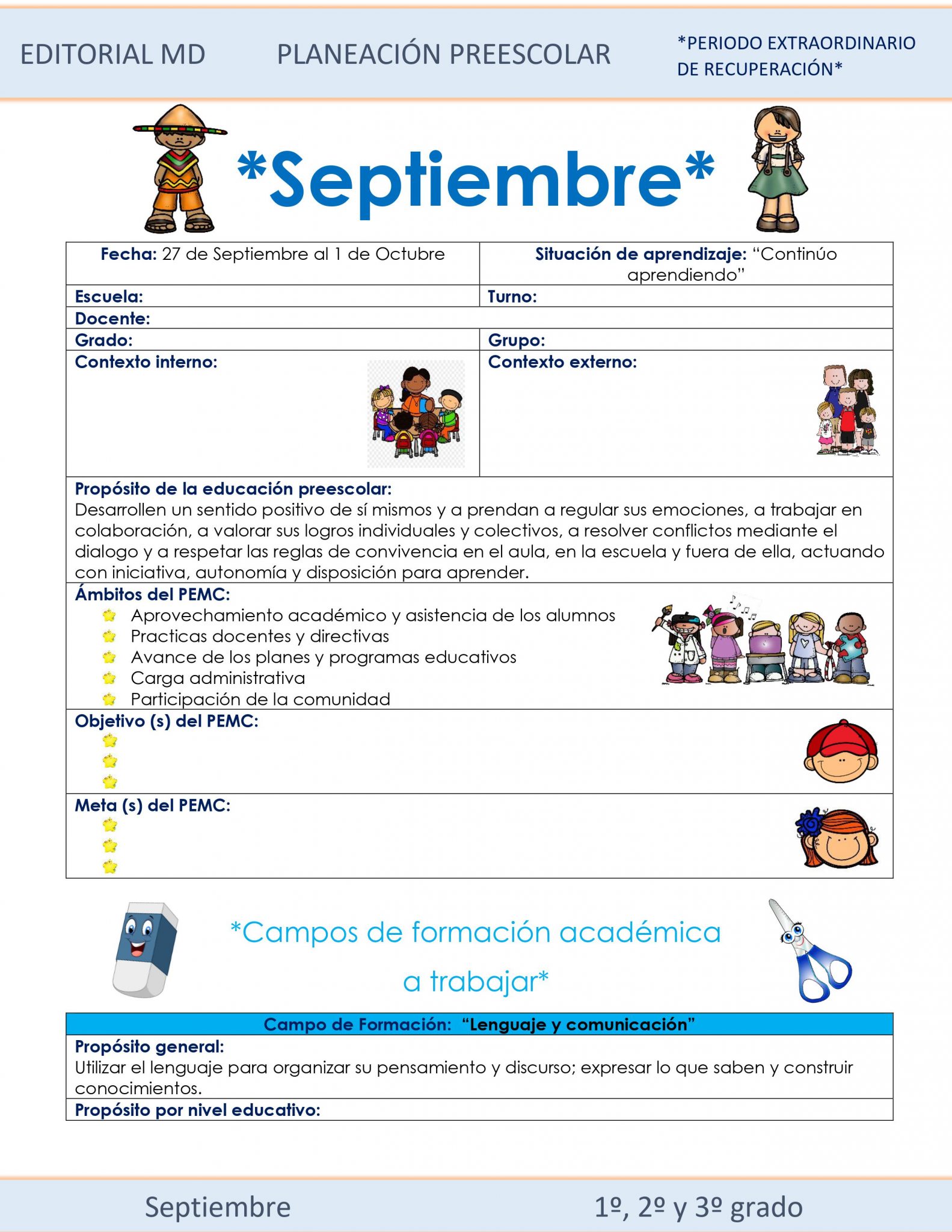 Planeación de Preescolar Híbrida del 27 de septiembre al 1 de octubre 2021 01