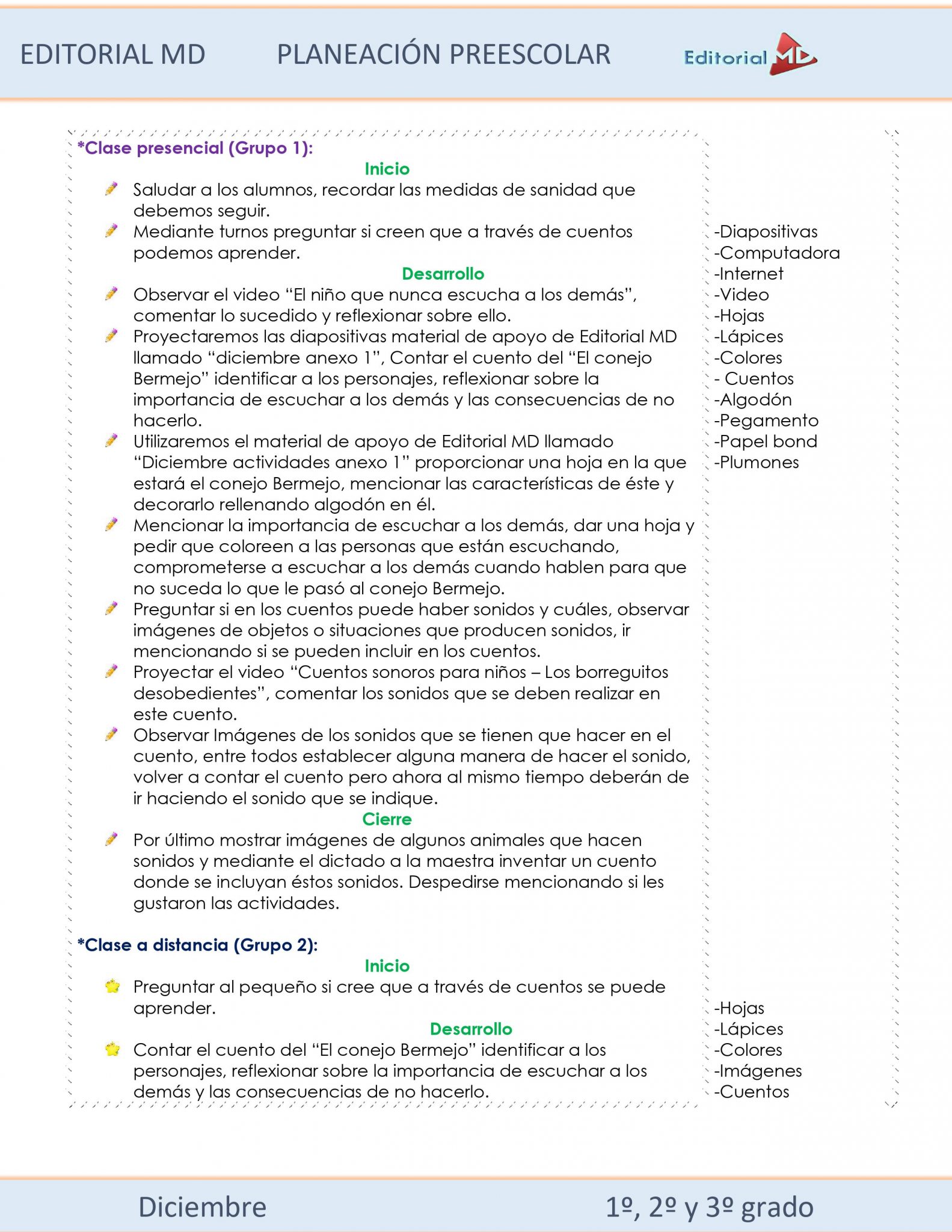 Planeación de preescolar híbrida (Diciembre) ciclo 2021-2022 03