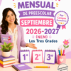 Planeacion del mes de Septiembre para Preescolar con la NEM