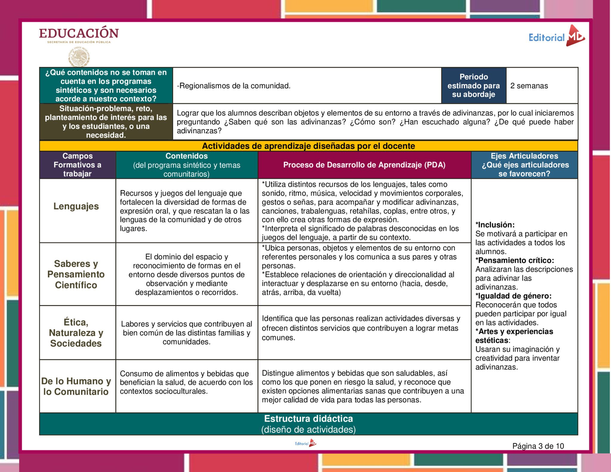 Planeación las Adivinanzas para Preescolar 4 Planeación las Adivinanzas para Preescolar - Image 4