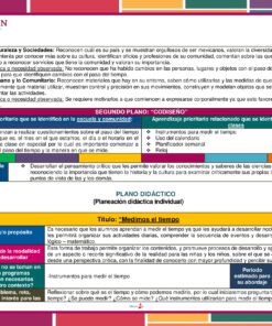 Planeación Medimos el Tiempo para Preescolar 11 La colorida ficha didáctica en español