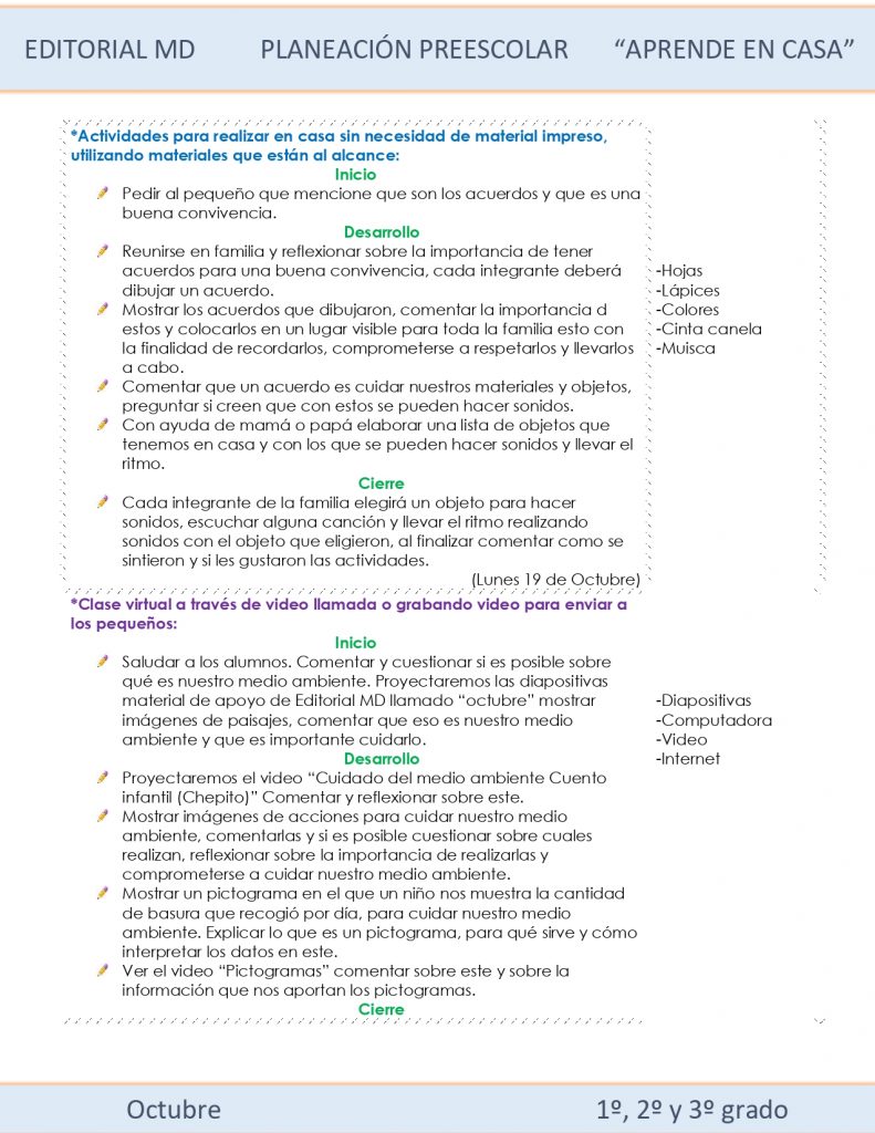 Ejemplo Planeación preescolar 