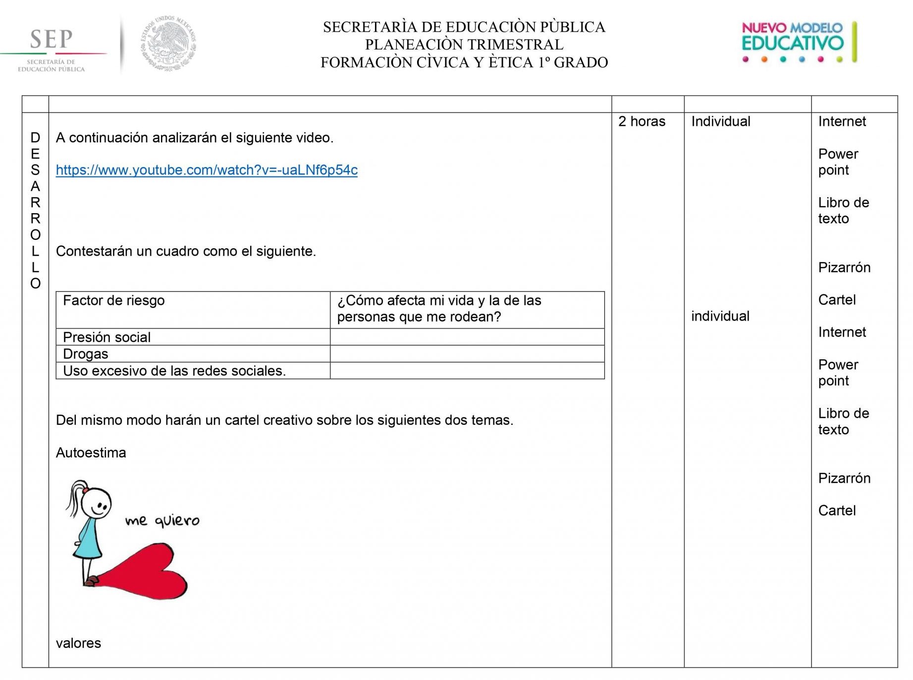 Planeaciones Formacion Civica y Etica 1 Secundaria (Nuevo Modelo Educativo) 03