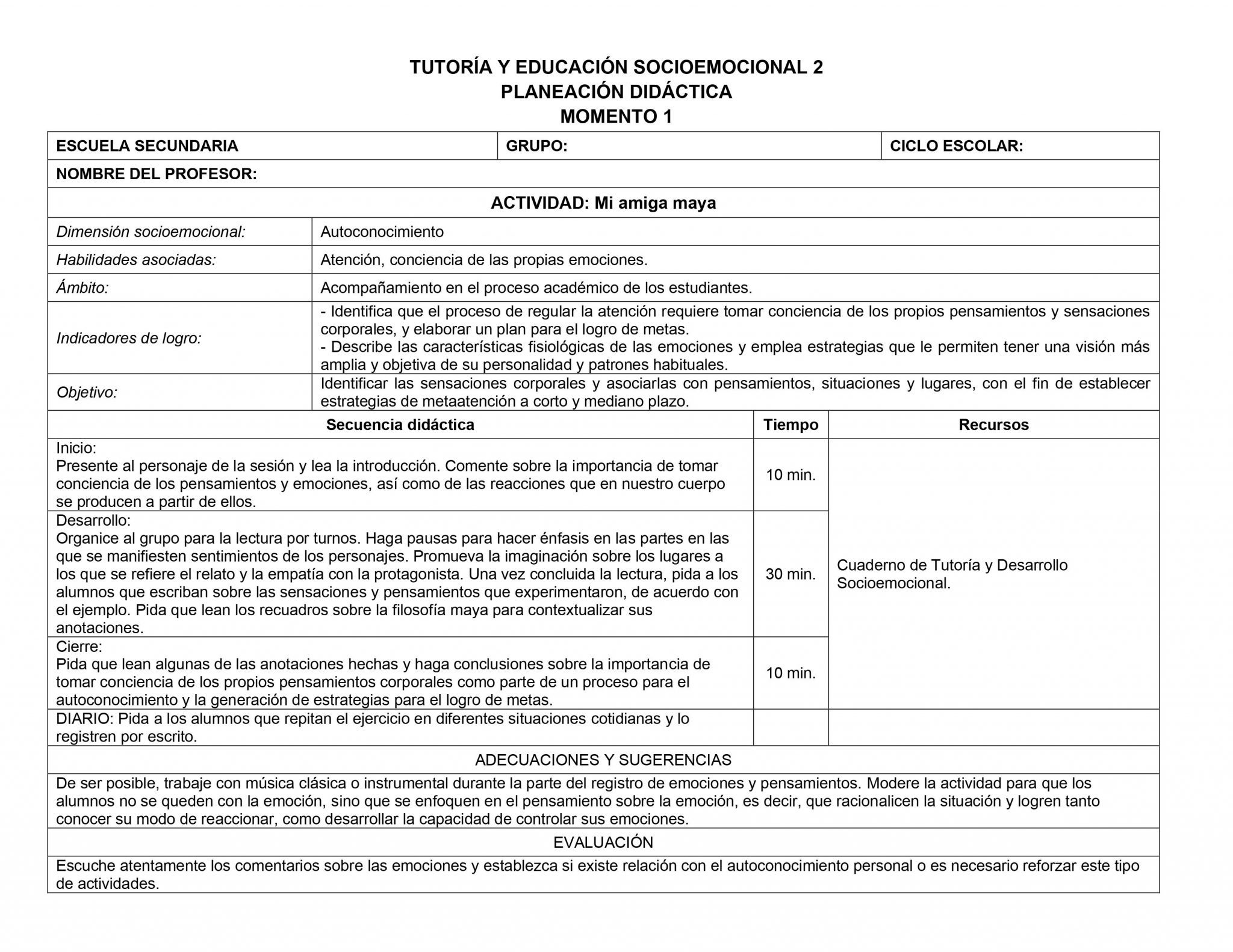 Planeaciones Tutoria Socioemocional 2 Secundaria 1er Trimestre 03