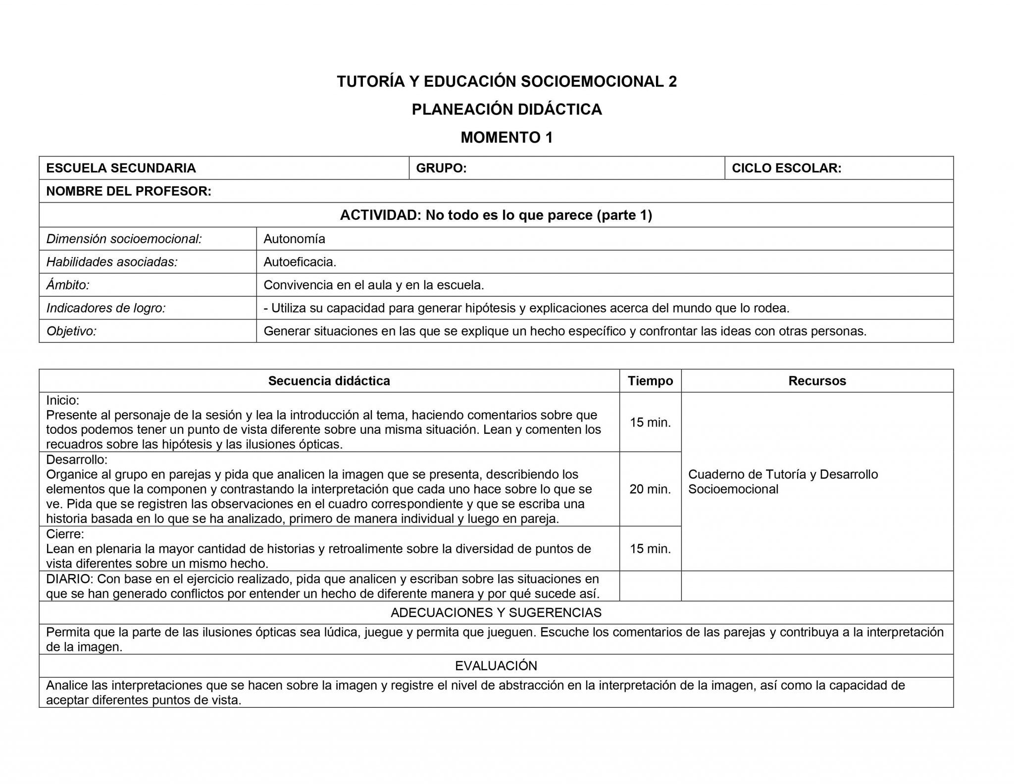 Planeaciones Tutoria Socioemocional 2 Secundaria 1er Trimestre 04