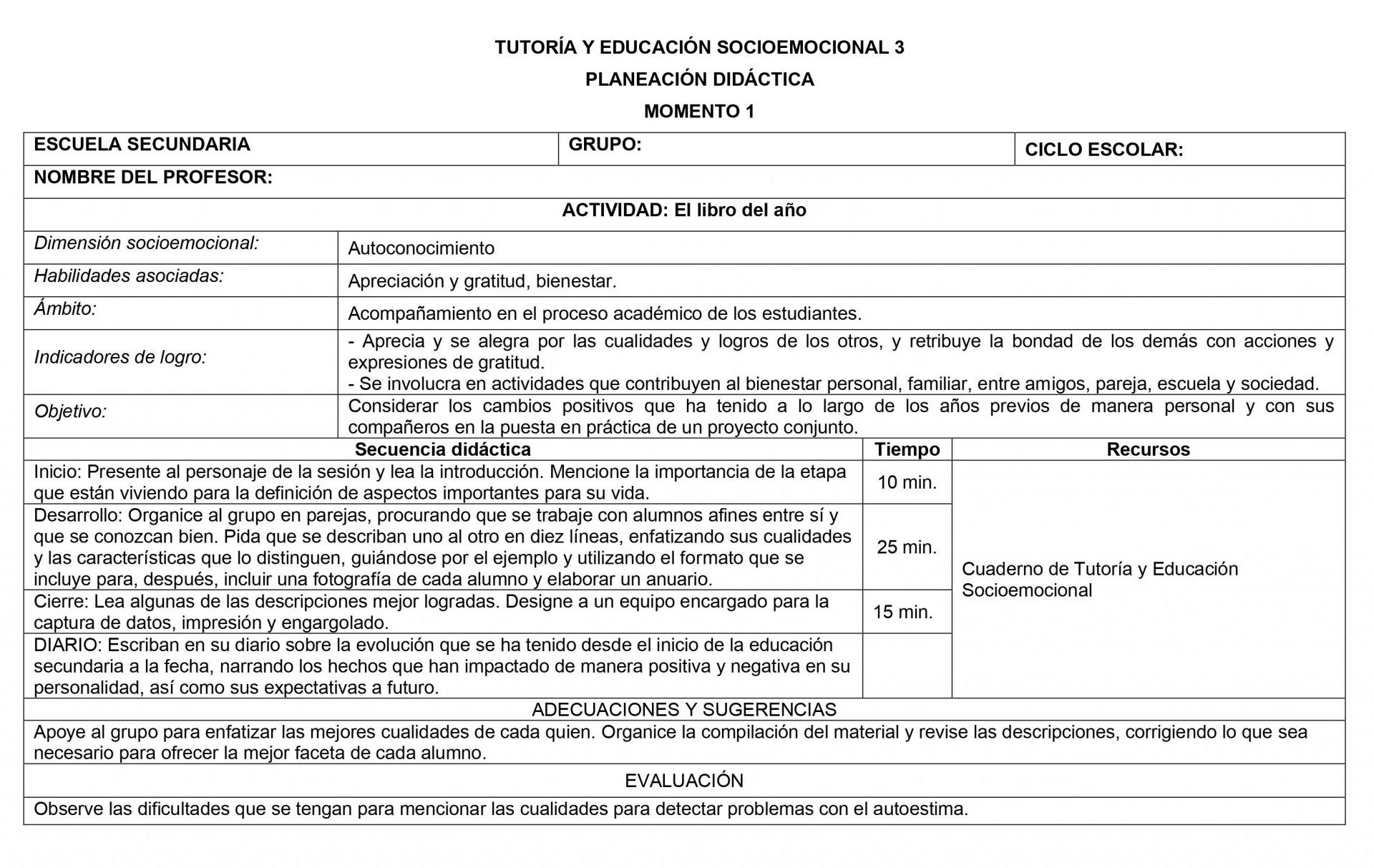 Planeaciones Tutoria Socioemocional 3 Secundaria 1er Trimestre 03