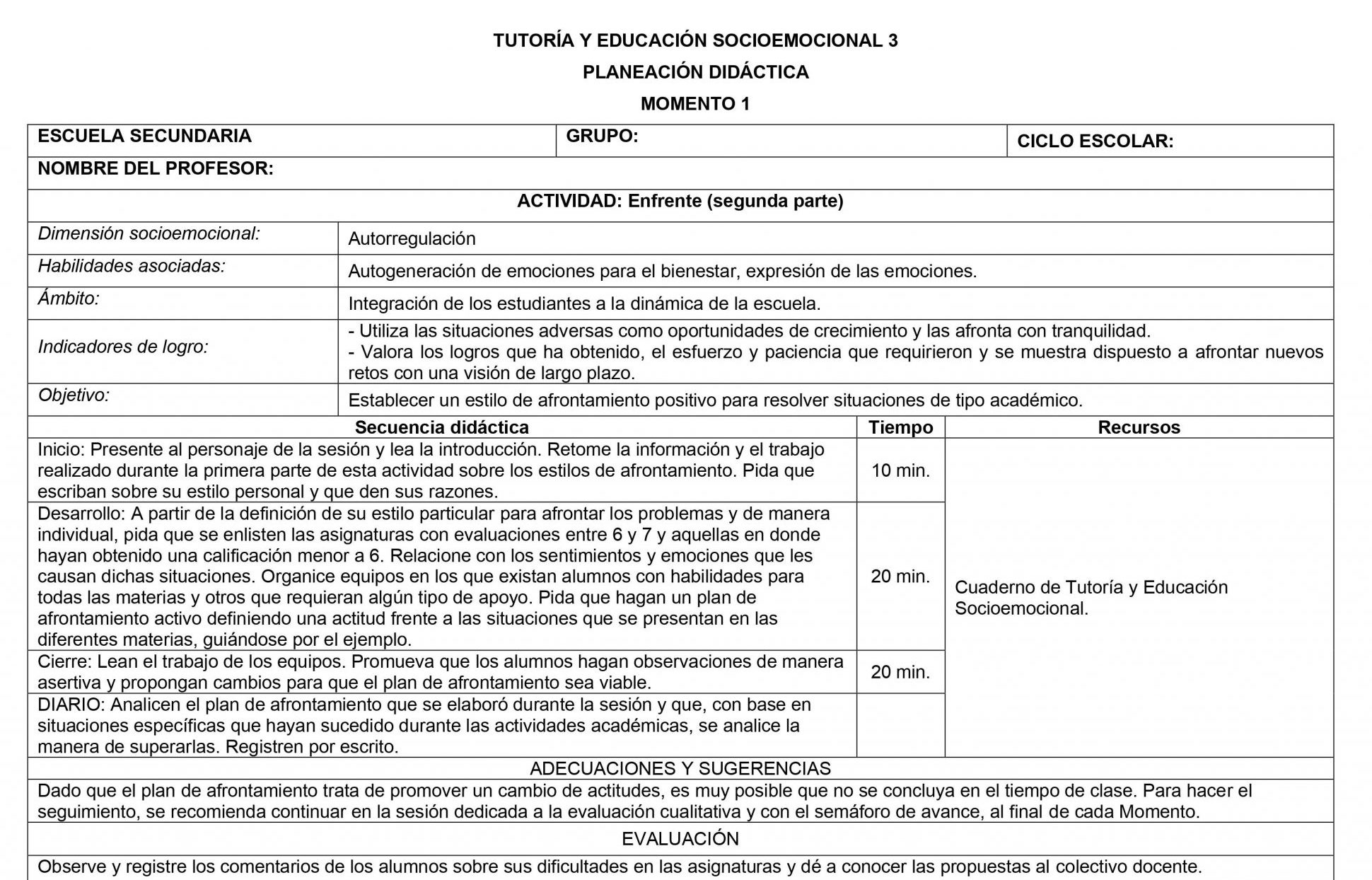 Planeaciones Tutoria Socioemocional 3 Secundaria 1er Trimestre 04