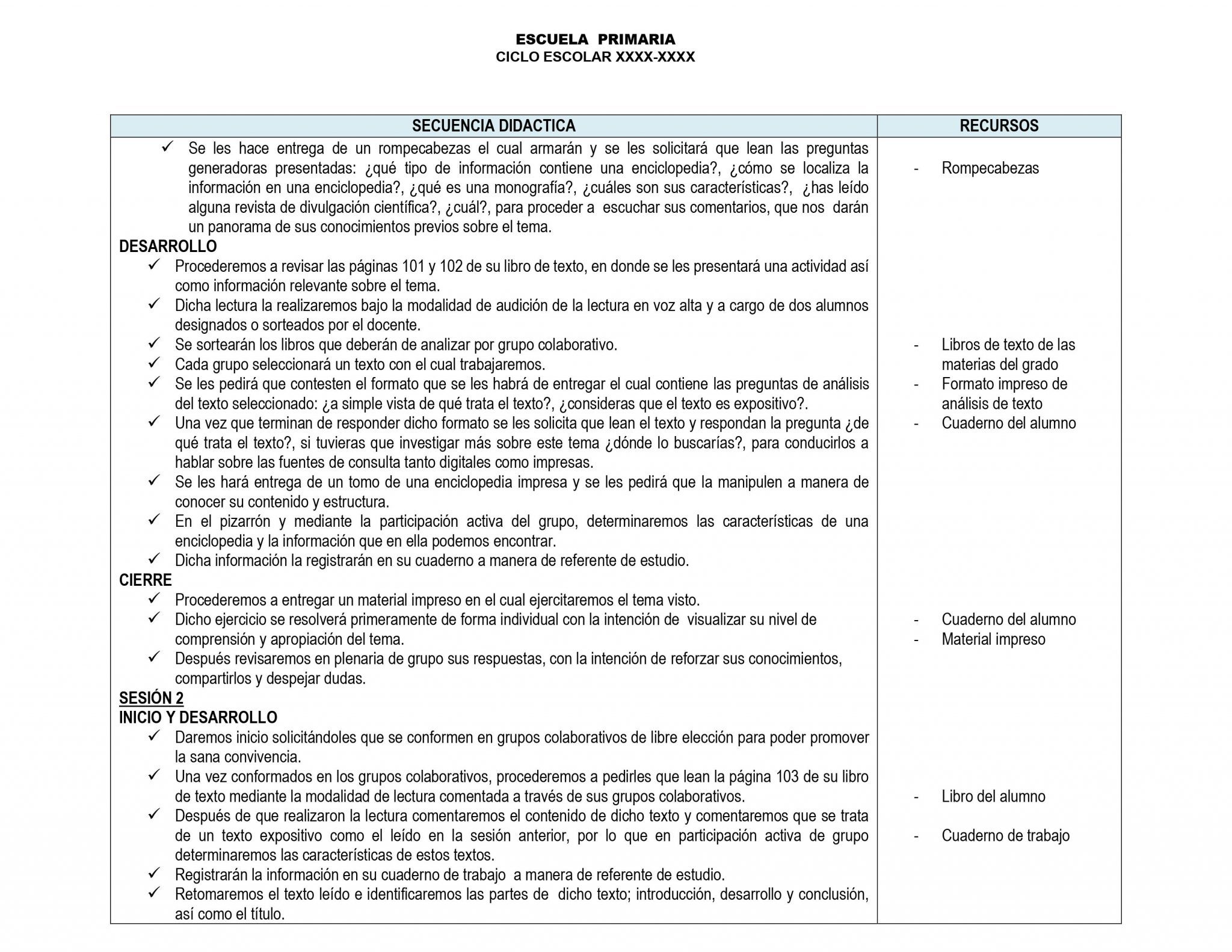 Planeaciones de 4° Grado de Primaria ANUAL 02