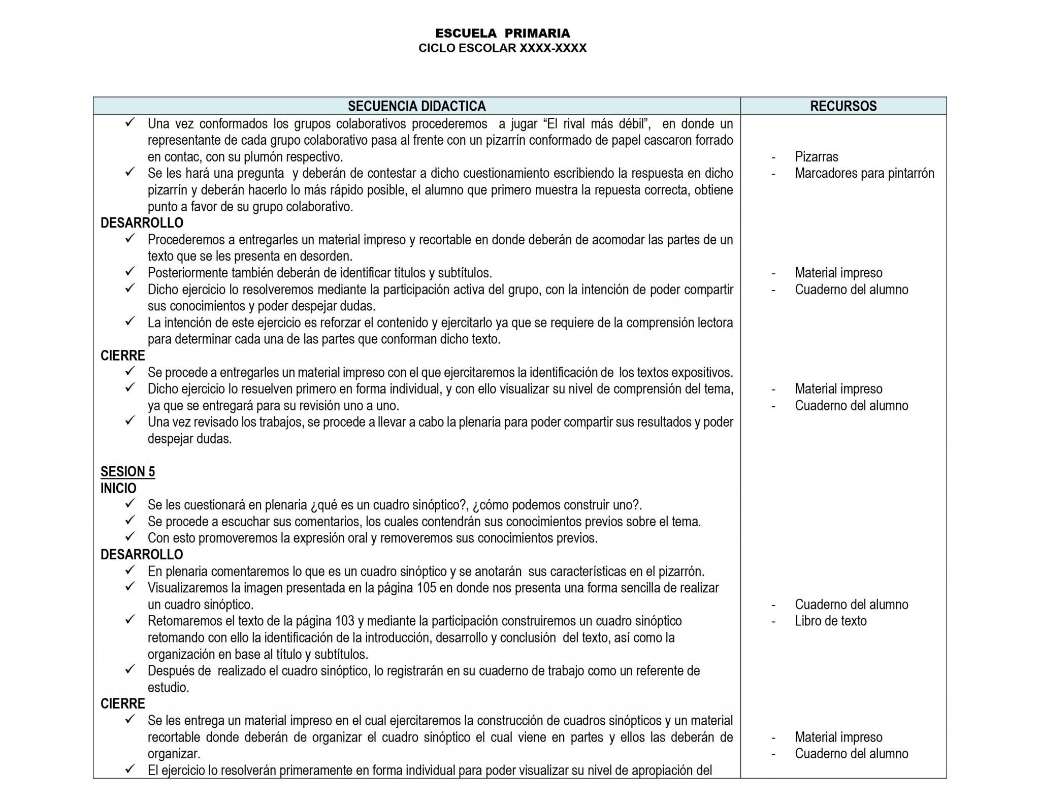 Planeaciones de 4° Grado de Primaria ANUAL 04