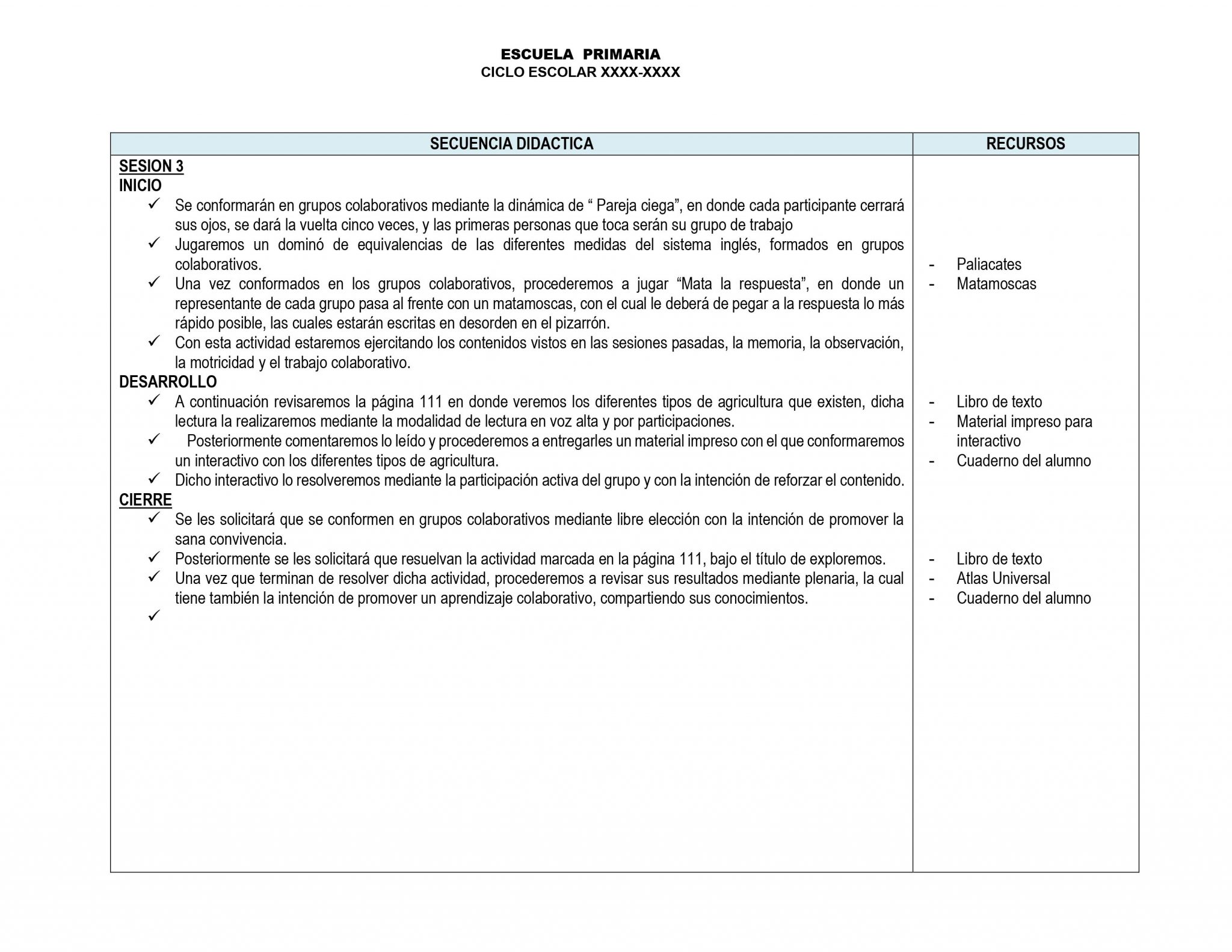 Planeaciones de 5° Grado de Primaria ANUA 03