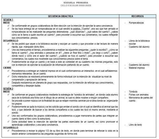 Planeación 4 grado de Primaria (Trimestre 3) 2019-2020 02