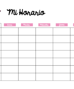 Un planeador semanal en blanco titulado 