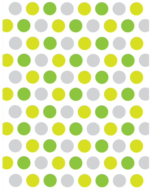 Una imagen perfecta para Papel Digital Para Imprimir, que presenta un patrón de puntos de colores alternos sobre un fondo blanco. Los puntos están dispuestos en filas y columnas espaciadas uniformemente, principalmente en tonos de verde, amarillo y gris. El patrón crea un diseño simétrico y visualmente atractivo, ideal para proyectos de Imprimir.