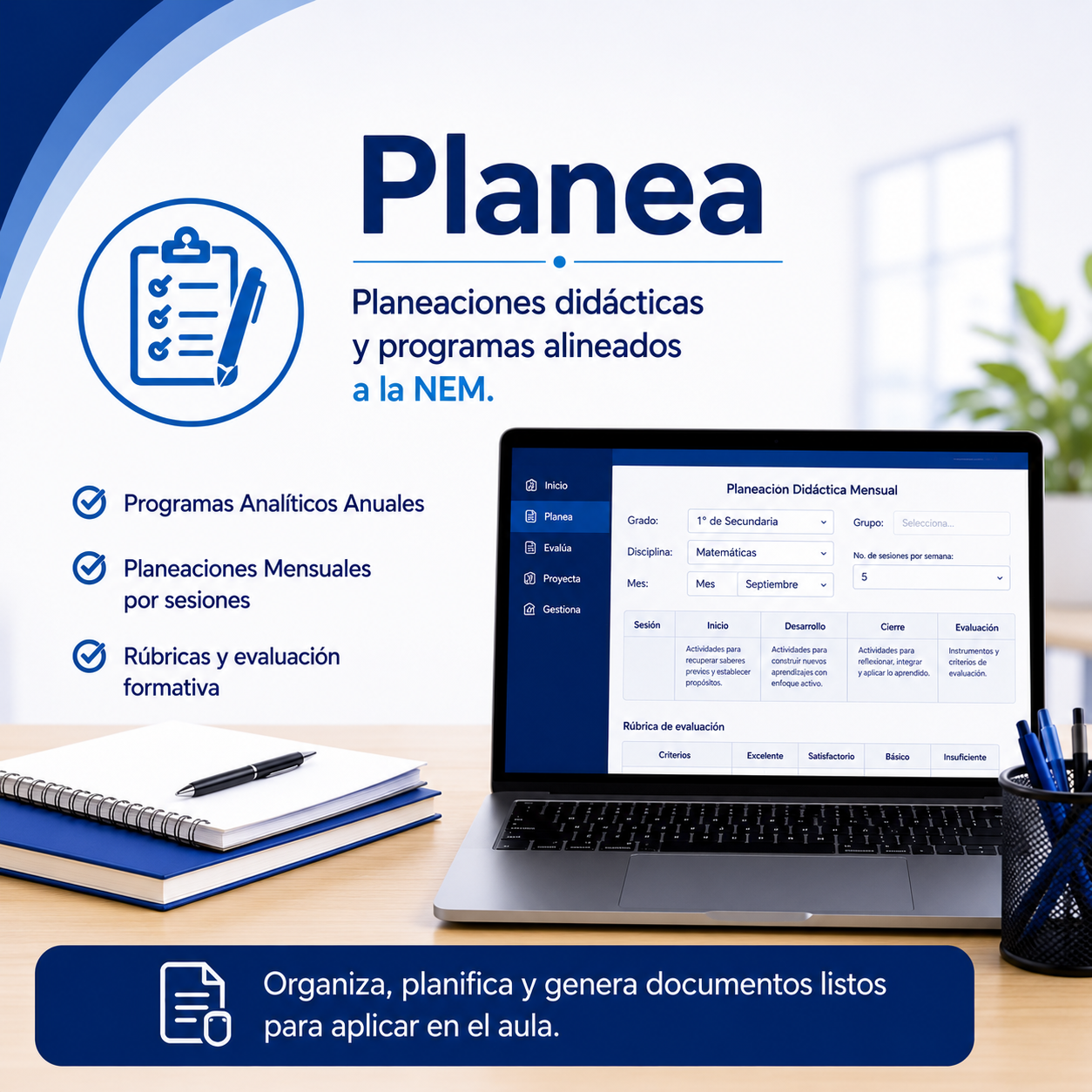 EduNEM Secundaria | Todas las Disciplinas y Grados | Planeaciones, Evaluaciones, Proyectos y Calificaciones 2 EduNEM Secundaria | Todas las Disciplinas y Grados | Planeaciones, Evaluaciones, Proyectos y Calificaciones - Image 2