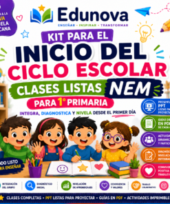 Kit para el Inicio del Ciclo Escolar NEM 2026-2027 1° Primaria | Integra, Diagnostica y Nivela | Clases listas para aplicar + PPT y Guías PDF