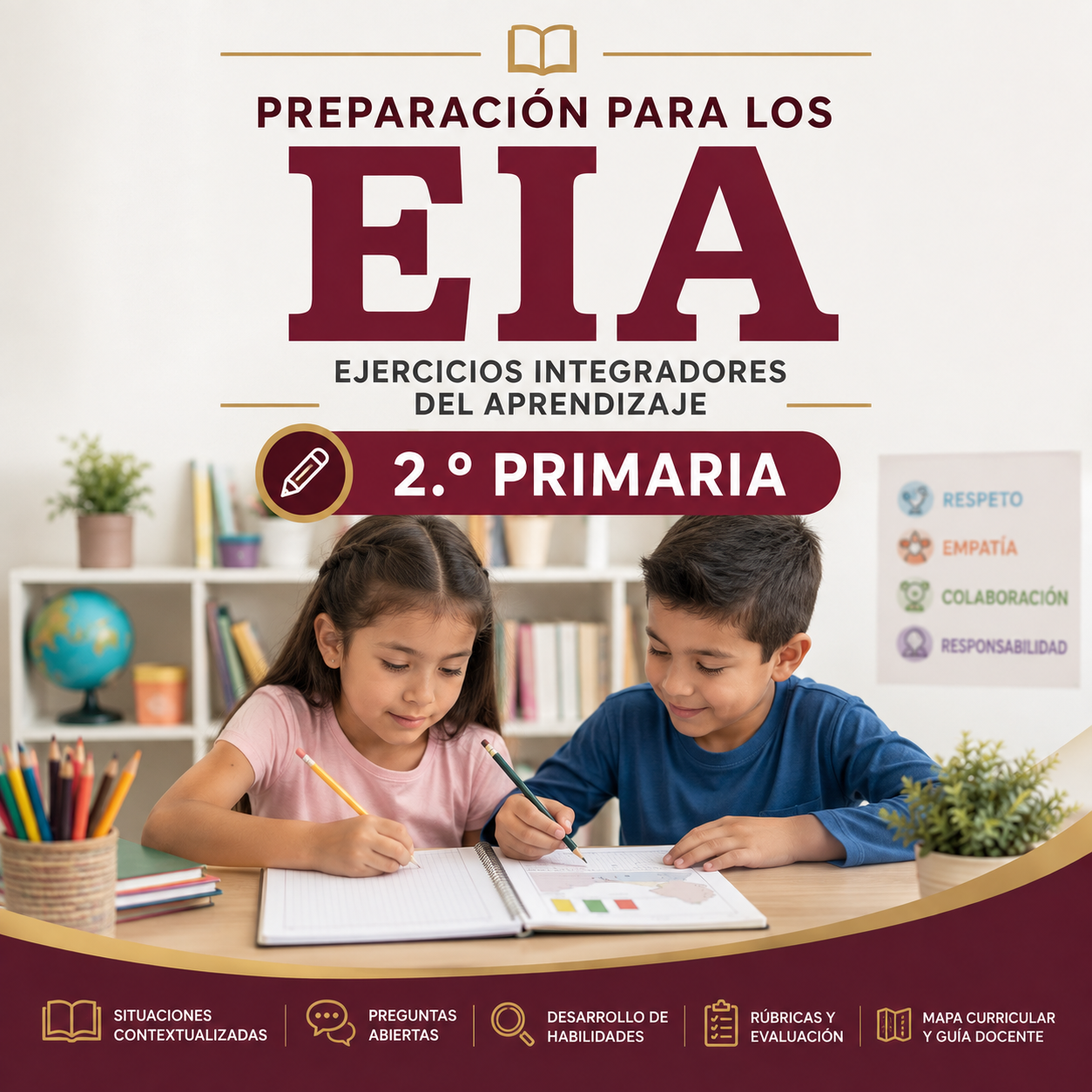 Cuadernillo de Preparación para EIA NEM 2.º Primaria 2026-2027 | Guía Docente, Rúbricas y Mapa Curricular | Word Editable 1 Cuadernillo de Preparación para EIA NEM 2.º Primaria 2026-2027 | Guía Docente, Rúbricas y Mapa Curricular | Word Editable