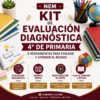 Kit de Evaluación Diagnóstica NEM 4° de Primaria 2026-2027 | 4 Herramientas para Evaluar y Atender el Rezago | Word y Excel Editable