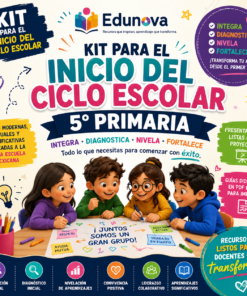 Kit para el Inicio del Ciclo Escolar NEM 2026-2027 5° Primaria | Integra, Diagnostica y Nivela | Clases listas para aplicar + PPT y Guías PDF